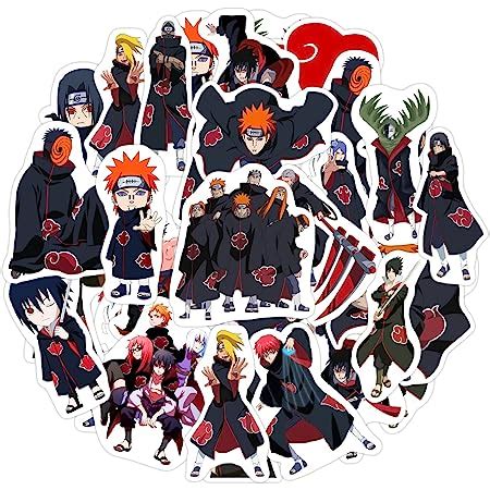 Amazon 20 Pcs Stickers Pack Akatsuki Waterproof Aesthetic Vinyl