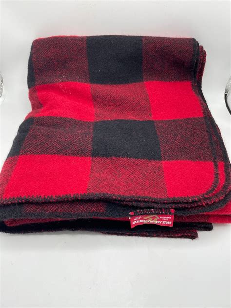 Buffalo Plaid Wool Blanket Etsy