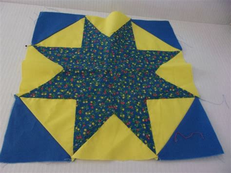 Lemoyne Star Quilt Blocks Three Vintage Quilt Blocks Etsy