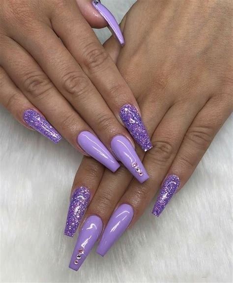 Violet Nails Purple Acrylic Nails Summer Acrylic Nails Best Acrylic Nails Aycrlic Nails