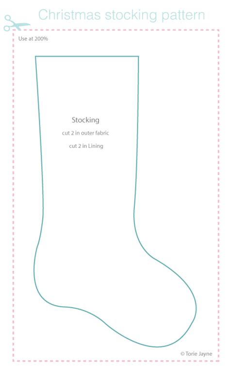 Christmas Stocking Template Pdf | Printable Templates Free