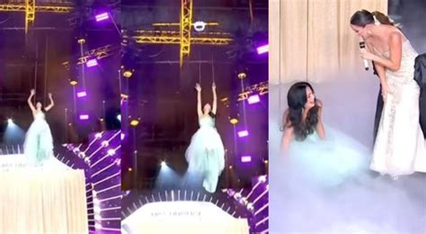 Tensión en Miss Universe Latina concursante cae desde tres metros durante reto en vivo