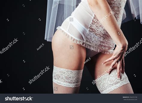 Sexy Beautiful Nude Bride Veil White Stock Photo Shutterstock