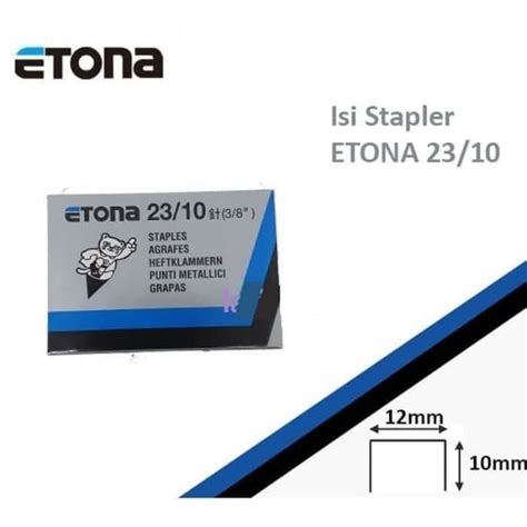 Jual Staples Isi Staples Etona 23 10 1kotak Shopee Indonesia