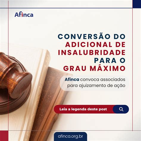 Afinca Convoca Seus Associados Para Ajuizamentos De A Es Individuais