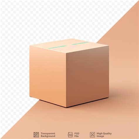 Premium PSD Illustration Of Cardboard Box On Transparent Background