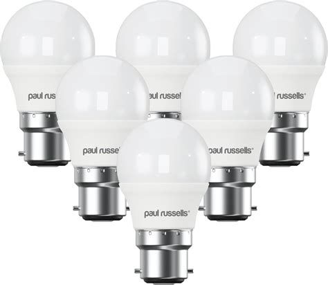 Paul Russells Led Golf Ball Dimmable Bayonet Fitting Light Bulbs