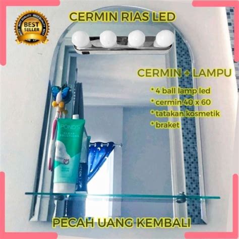 Jual Kaca Cermin Rias Led Cermin Rias Lampu Cermin Wastafel Plus Lampu