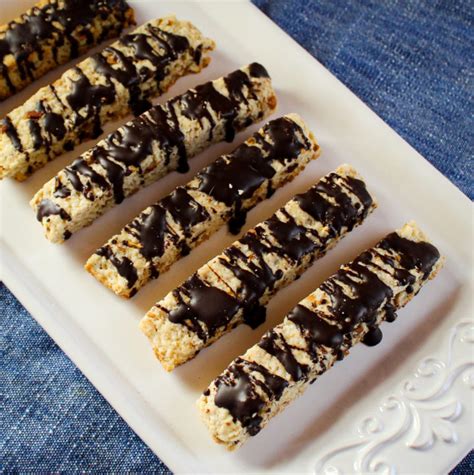 Hazelnut Biscotti With Chocolate Drizzle Vegan Cabin Life