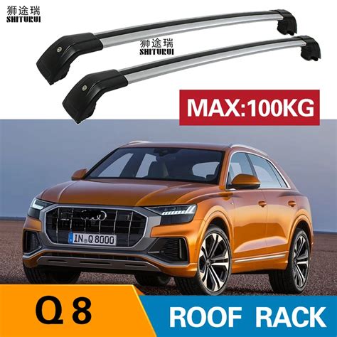 SHITURUI 2Pcs Roof bars For Audi Q5 SUV 2019+ Aluminum Alloy Side Bars Cross Rails Roof Rack ...