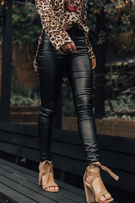 The Gwen High Waist Faux Leather Skinny • Impressions Online Boutique