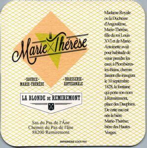 Beer Coaster Marie Th R Se Brasserie Artisanale Marie Th R Se