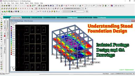 Complete Staad Pro Pad Footing Design And GA Drawings YouTube