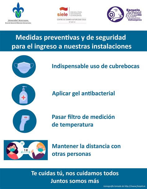 Medidas de seguridad y prevención ante COVID 19 Escuela para