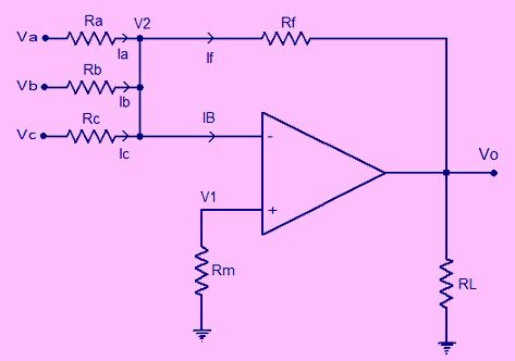 Amplificador Sumador Esquema Del Circuito Y Sus Aplicaciones