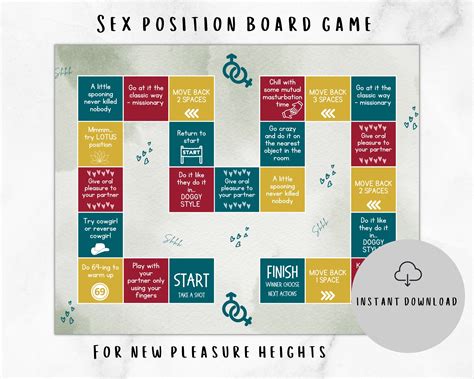 Intimacy Foreplay Sex Position Board Game For Adult Couples Etsy