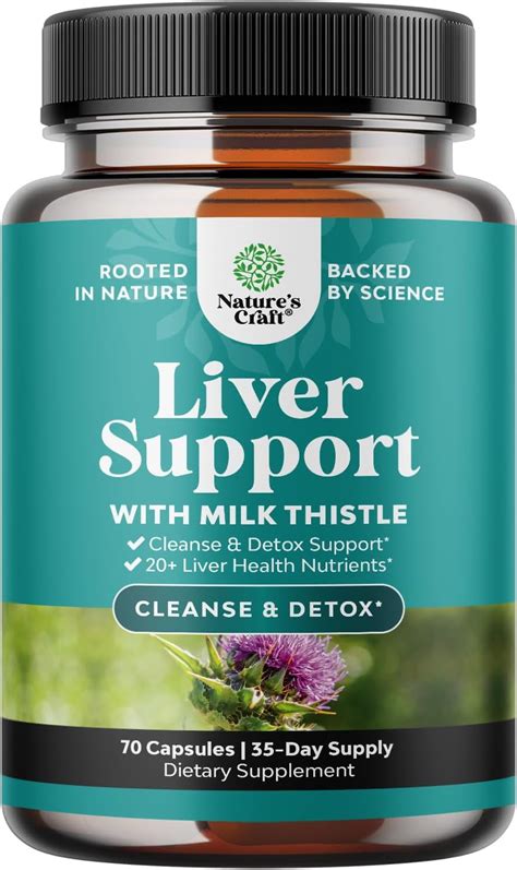 Liver Cleanse And Detox And Repair Formula Herbal Liver Support Supplement With Milk Thistle