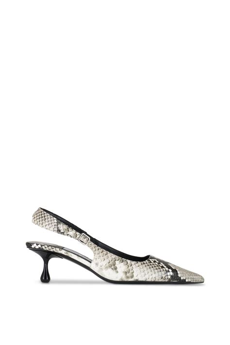 Jimmy Choo Amel Roccia Printed Leather Slingback Mm