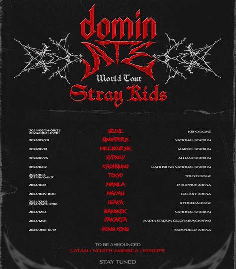 Stray Kids "dominATE" World Tour: Erste Termine für 2024/25 bestätigt!