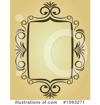 Vintage Frame Clipart #1063271 - Illustration by Vector Tradition SM