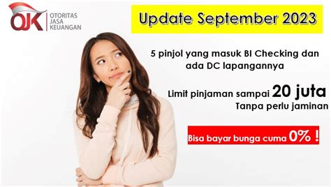 Update Pinjol Masuk Bi Checking Dan Ada Dc Lapangan September