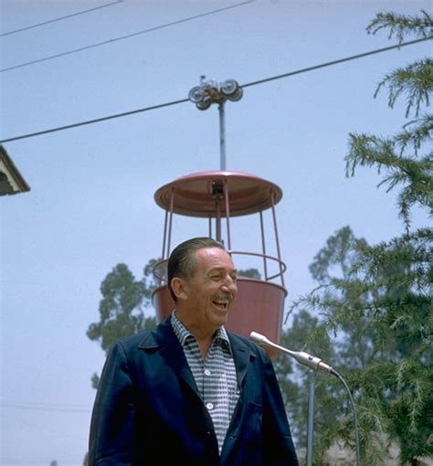 1956 Photo: Walt Disney at Opening of Skyway to Fantasyland at ...