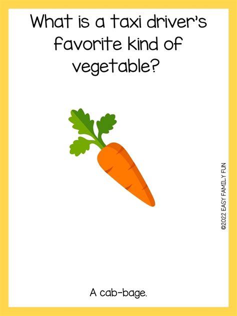 210 Vegetable Jokes for Kids - Easy Family Fun- Games, Trivia, and Jokes