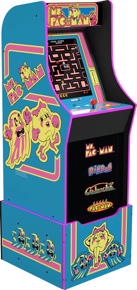 Best Buy Arcade Up Ms Pacman Arcade W Games Ms Pacman Teal And Pink