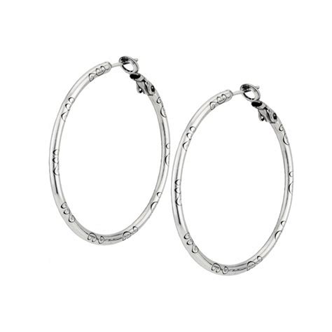 Large Hoop Charm Earrings Brighton