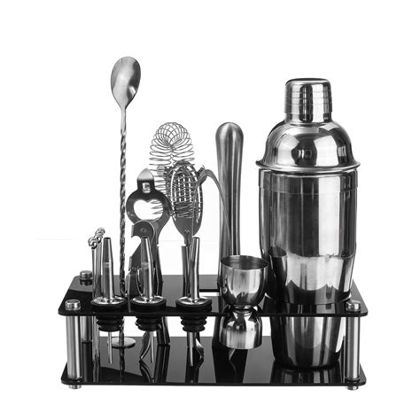 18Pcs Cocktail Shaker Accessories Set Barware Bar Mixing Making ...