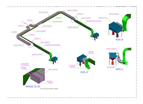 Ducts Pressurization D In Autocad Cad Library