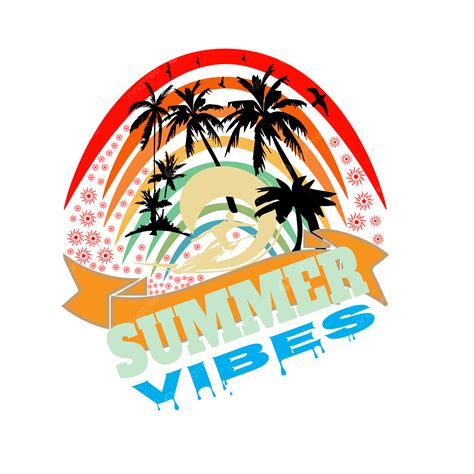 Summer Vibes New T Shirt Design Vector Summer Vibes T Shirt Design