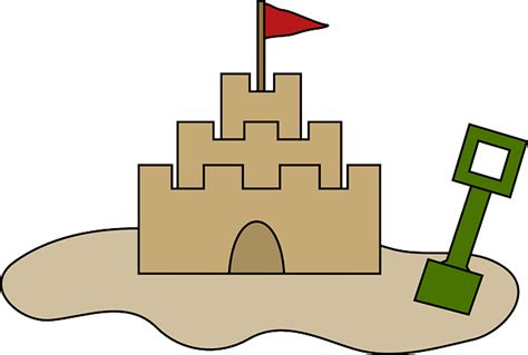 Download Castle, Flag, Sand. Royalty-Free Vector Graphic - Pixabay