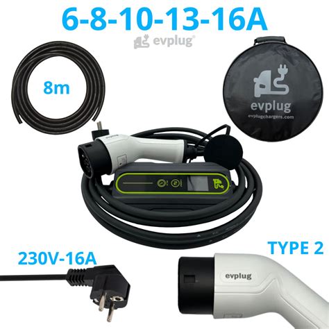 Evplug Portable Ev Charger For Ev Phev Electric Cars Timer