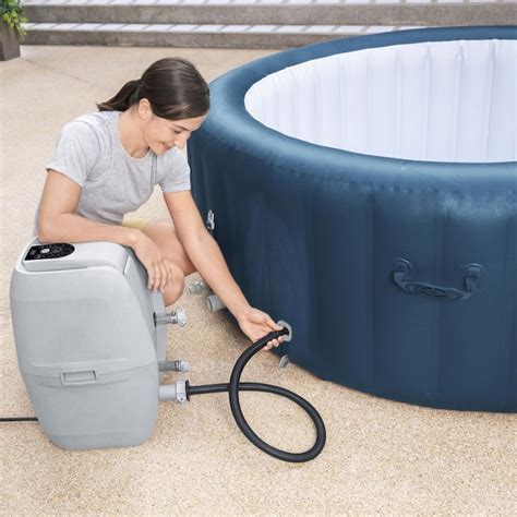 Bestway 76 8 In X 27 6 In 6 Person Inflatable Round Hot Tub At