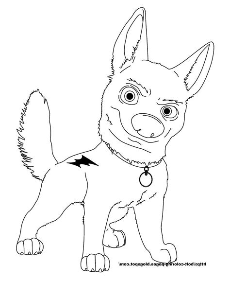 Bolt Coloring Page Disney Characters Sketch Coloring Page | Cartoon ...