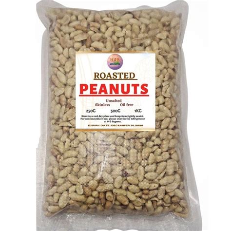 ROASTED SKINLESS PEANUTS UNSALTED ORGANIC 250G 500G 1KG Lazada PH