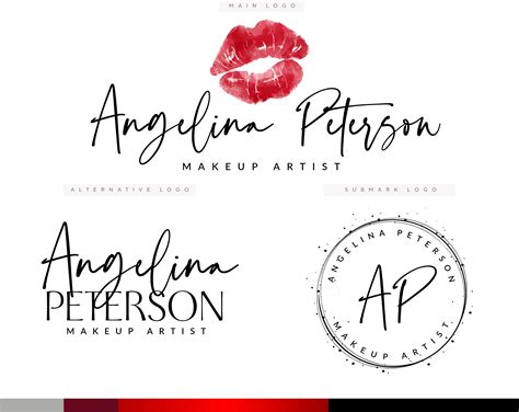 Makeup Artist Logo Design Lips Logo Mua Logo Beauty Studio Etsy