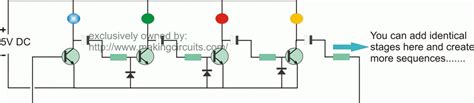 Multistage Light Sequencer Circuit for Christmas Lighting Decoration