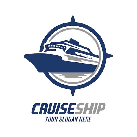 Premium Vector | Cruise ship logo vector