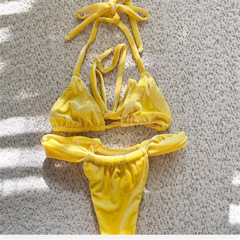 Repop Super Cute Yellow Bikini By The Brand Nina Depop