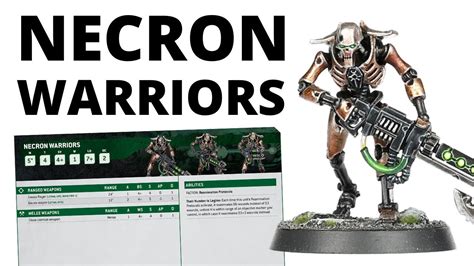 Necron Warriors In Warhammer 40k 10th Edition Datasheet Review For