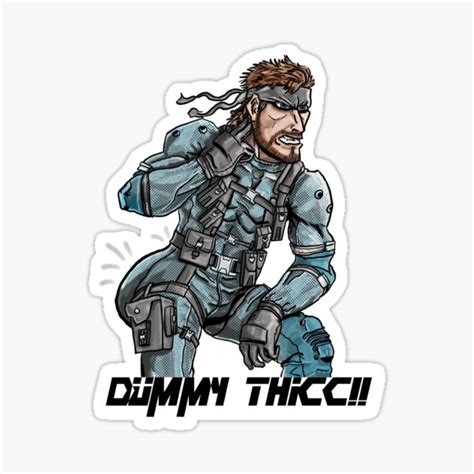 Metal Gear Solid Dummy Thicc Snake Sticker By Rozarz Redbubble