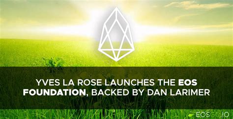 Yves Launches The Eos Foundation Backed By Dan Larimer Eos Go News