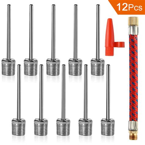 Casewin 12pcs Ball Pump Needles Inflation Valve Basketball Soccer