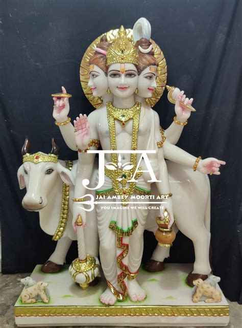 Vietnam Marble Marble Dattatreya Statues Marble Lord Dattatreya