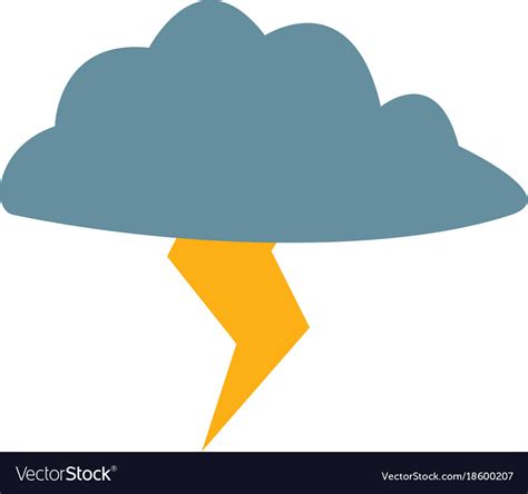 Rainy weather symbol Royalty Free Vector Image