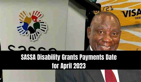 Sassa Disability Grants Payments Date For April Sassa Status