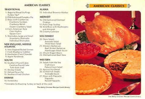 American Classics Mens Favourites Betty Crocker 1971 Collection Betty Crocker Recipe