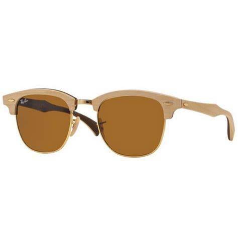 Ray Ban Rb 3016m 1179 Clubmaster Icons Marple Rubber Brown